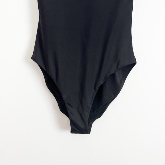 ANDIE SWIM The Corsica High Neck Open Back One Piece Swimsuit Black Large L - Picture 5 of 9